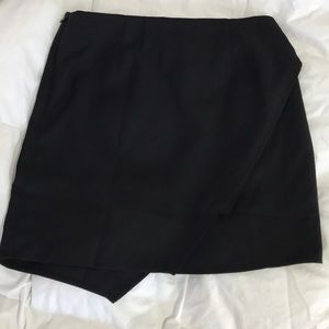 Black asymmetrical skirt